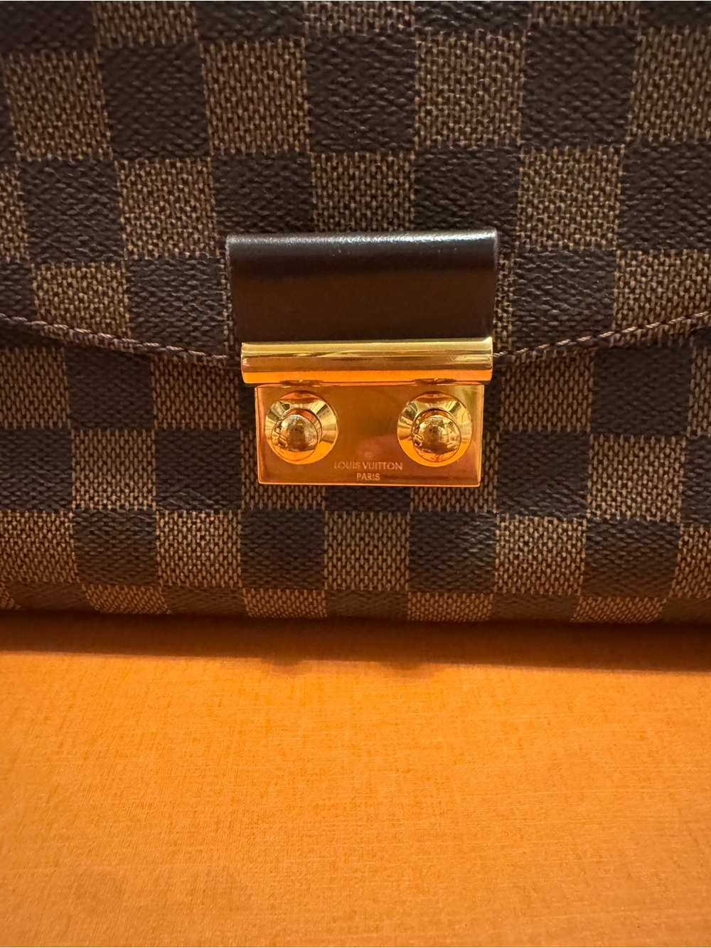 Louis Vuitton Brown Damier Top Handle Satchel with Gold Hardware - Picture 3 of 9